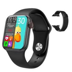 Relógio smartwatch HW12 41mm android e ios Com Pulseira Metal Extra - 