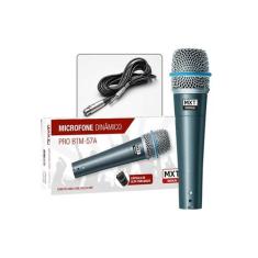 Microfone Dinamico Pro Btm-57A Metal - Profissional Com... - MXT