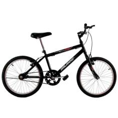 Bicicleta Infantil Aro 20 Masculina Cross Bmx Freestyle Preta - Dalann