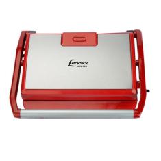 Grill Panini Lenoxx Pgr155 Inox Red 127V, Vermelho, 110V