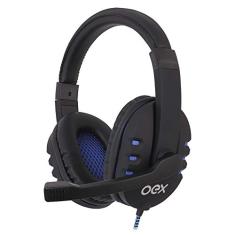 Headset Bit, OEX, Microfones e Fones de Ouvido, Preto/Azul