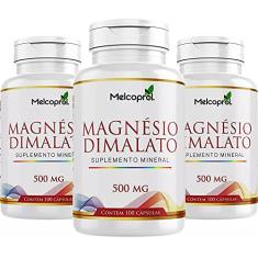 Magnesio Dimalato 500mg 3x 100 Cápsulas Puro Máximo 2/dia