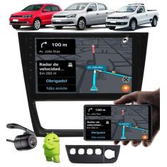 Multimídia 9" Polegadas Android Vw Gol Saveiro Voyage G6 + Moldura Pai