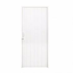 Porta Sanfonada Pvc Polifort 210cmx90cm Branco Neve