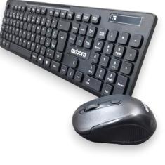 Teclado E Mouse Óptico Sem Fio 2.4ghz Combo Abnt2 Usb