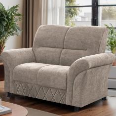 Sofá 2 Lugares Cama Inbox Mourato Com 140cm De Largura Bege Claro