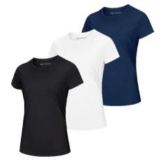 Kit 03 Camiseta Dry Fit Feminina Anti Suor - Linha Premium - Novastree