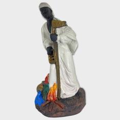Imagem Orixa Tempo Iroko Escultura Resina Estatua 25 Cm