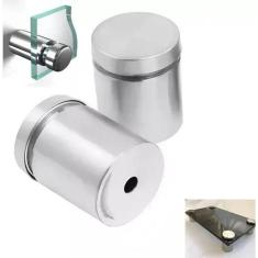 Prolongador 25X25 Inox Suporte Vidro, Mad, Painel Kit 4Uni K