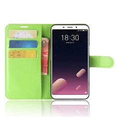 MEIZU MS6 Capa, carteira flip de couro PU premium com compartimento para cartão, suporte e fecho magnético [capa interior TPU à prova de choque] compatível com MEIZU MS6