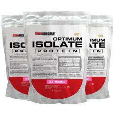 Kit 3x Optimum Isolate Whey Protein  2kg - Bodybuilders-Unissex