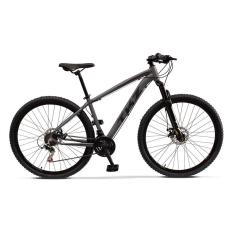 Bicicleta Fuji TKZ Quadro 17" em Alumínio 21 Marchas Freio a Disco Aro 29 Suspensão Mecânica