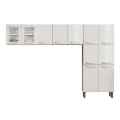 Kit De Cozinha Modulada 3 Peças Evidence (2 Armários + 1 Paneleiro) Cpt52 Branco - Bertolini