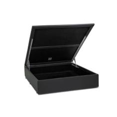 Base Box Baú Viúva Belos Sonhos Sintético Cinza 49x128x188