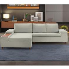 Sofá 3 Lugares com Chaise Clássico Invertido - Estofart