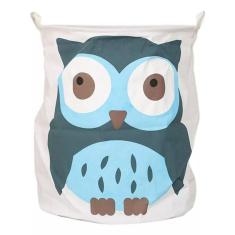 Cesto Multiuso Organizador De Brinquedos Coruja 40X50