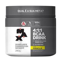 Max Titanium Bcaa 4: 1: 1 - 280G Drink Maracujá -