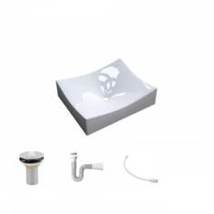 Kit Cuba Ml44 C/válvula 1 Pol. 2.6 Cm Sifão Pvc E Flexível