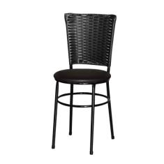 Cadeira Para Cozinha Preta Hawai - Lamar Design, Marrom