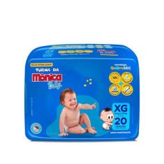 Fralda Turma da Mônica Baby Tam. XG 9 a 13kg 20 Unidades, XG, 20