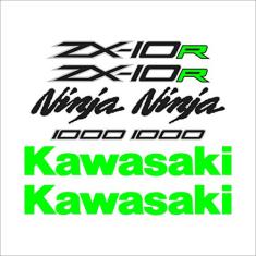 Adesivo Protetor Kawasaki Ninja ZX 10r Preto Verde