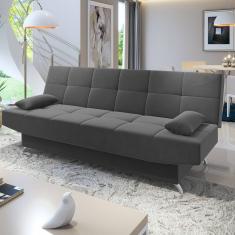 Sofa Cama Floki 3 Lugares Cinza - Casa Giulia