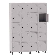 Armário Guarda Volume Locker Roupeiro 4 Vãos 20 Portas Aço GRP504/20 C