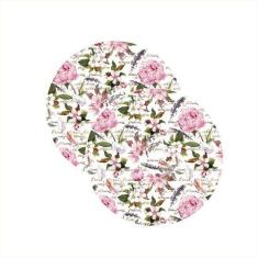 Sousplat Flores Romantic - NSW, Sem base, 2 Peças