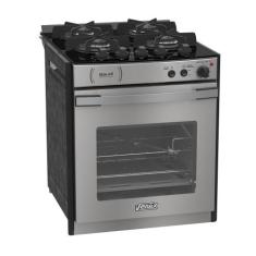 Fogão Embutir 4 Bocas Gaudí Platinum Vitreo Inox Gás GLP 220 V Venax, 