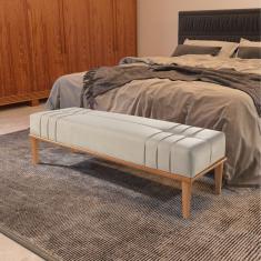 Recamier Em Linho 150cm Valentin Bege Claro