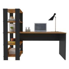 Escrivaninha Match Pinho e Preta