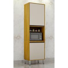 Paneleiro 2 Portas 1 Nicho Carolina Cinamomo/Off White