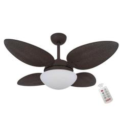 Ventilador Premium Tabaco 220V e Controle Remoto - Mais de Casa, 220V