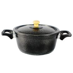 Caçarola Panela De Alumínio Craqueada Alça Baquelite 24cm - DIVIFORTE,