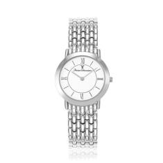 Relógio Pulso Jean Vernier Resistente à Água JV03014, Prata