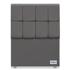 Cabeceira Piave Veluto Cinza Solteiro (12x90x125) - Ortobom