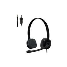 Headset com fio Logitech H151 com Microfone com Redução de Ruído e Conexão 3,5mm - 981-000587