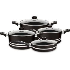 Conjunto de Panelas Eirilar Clarity Eiriflon Ant. 4 Peça