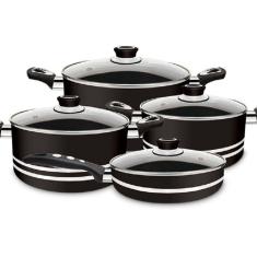 Conjunto de Panelas Eirilar Clarity Eiriflon Ant. 4 Peça