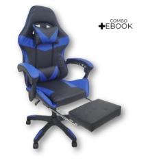 Cadeira Gamer Stillus Ergonômica Com Apoio Para Os Pés com Ebook - Ofi