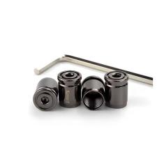 Tampa de haste de válvula de pneu AICEL, liga de zinco antifurto, 4 pe