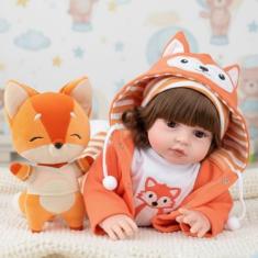 Bebê Reborn Raposa Corpo de Silicone Pode dar Banho NewHappy - New Hap