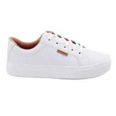 Tenis Casual Feminino Branco Original Confortavel-Feminino