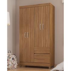 Guarda Roupa Roupeiro Solteiro 42060 04 Portas 02 Gavetas Lótus Amendola Touch Demóbile