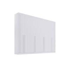 Guarda Roupa Casal 8 Portas 8 Gavetas - Daymont Ripado-Branco - Móveis D`Doro