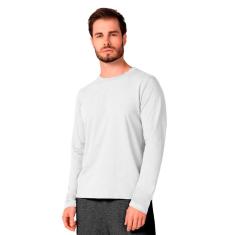 Camiseta Masculina Básica Manga Longa Lisa