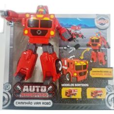 Brinquedo Caminhão Vira Robô Auto Robótico Toyng, Vermelho a
