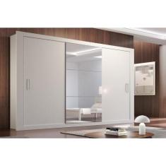 Guarda Roupa Casal Veneza Luxo com 3 Portas Rufato, Branco