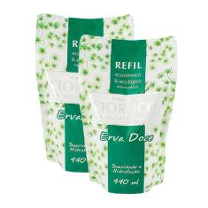 Sabonete Líquido Fiorucci Erva Doce Refil 440ml  Kit com duas unidades