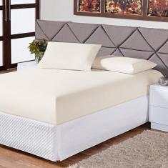 Jogo de Lençol Solteiro Soft 2 Peças Cama Fronha e Lençol Elástico 100